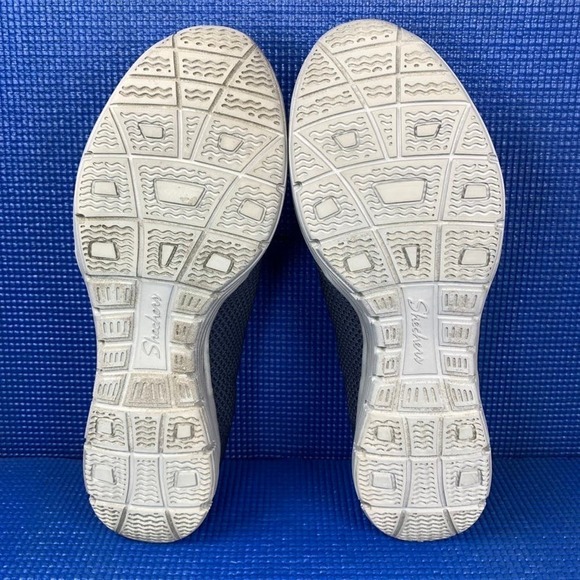 SKECHERS AIR-COOLED Women`s Size 10 Navy Blue Grey Comfort Shoes SN 158184 - Picture 7 of 8